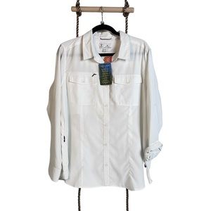 ROYAL ROBBINS women’s bug barrier XL white med soapstone (tan)